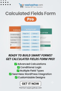 ✅ Calculated Fields Form Pro – Advanced WordPress Calculator & Form Builder