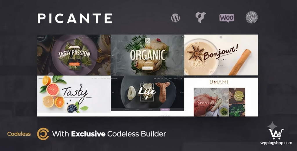 Picante Restaurant WordPress Theme – Food & Cafe Website Builder