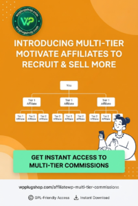 AffiliateWP Multi-Tier Commissions Addon – Advanced WordPress Affiliate Commission System
