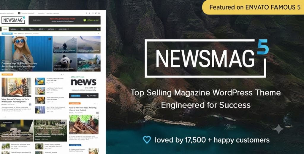 Newsmag Theme – Newspaper & Magazine WordPress Theme for Modern Publishing Websites