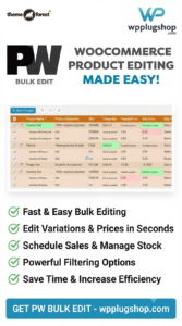 Pimwick WooCommerce Bulk Edit Pro – Advanced Bulk Product, Price & Inventory Editor