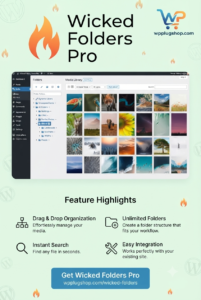 Wicked Folders Pro – WordPress Folder Organizer & Media Library Plugin