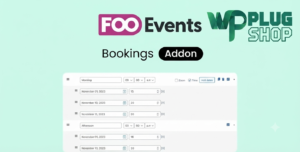 FooEvents Bookings – WooCommerce Event & Booking Plugin for WordPress