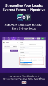 Everest Forms Pipedrive – Connect WordPress Forms to Pipedrive CRM