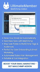 Ultimate Member MailChimp Addon 2.6.2 | WordPress Email & User Sync Plugin