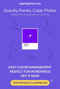 Gravity Forms Color Picker Addon by JetSloth – Advanced Color Swatches & Custom Color Selection for WordPress