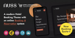 Nuss – Hotel Booking & Reservation WordPress Theme for Hotels, Resorts & Vacation Rentals