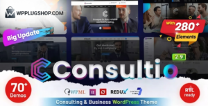 Consultio Consulting Corporate WordPress Theme | Business, Finance & Agency Website Builder