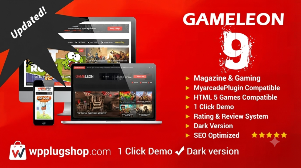 Gameleon – WordPress Gaming Magazine & Arcade Theme