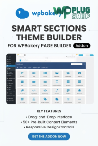 ✅ Smart Sections Theme Builder – WPBakery Page Builder Addon for Custom WordPress Layouts