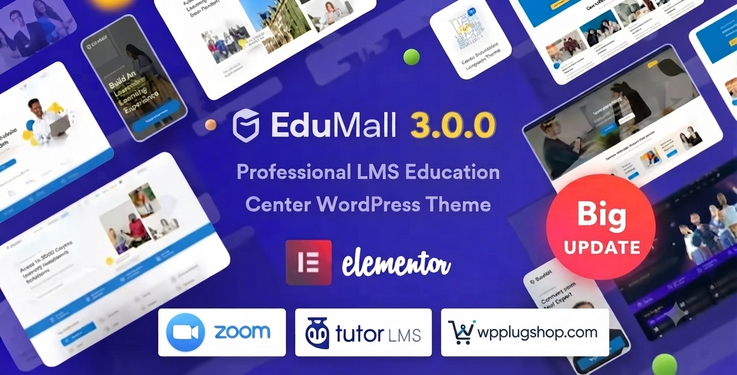 EduMall Theme – Professional LMS & Education Center WordPress Theme