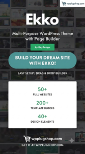 Ekko – Multi-Purpose WordPress Theme with Page Builder