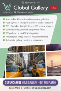 Global Gallery – Responsive WordPress Gallery & Portfolio Plugin