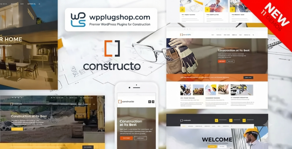 Constructo Construction WordPress Theme – Builder, Contractor & Engineering Website Template