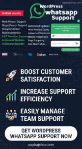 WordPress WhatsApp Support 2.5.3 – WhatsApp Chat & Customer Support Plugin