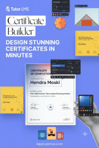 Tutor LMS Pro Certificate Builder – Custom Course Completion Certificate Add-on for WordPress