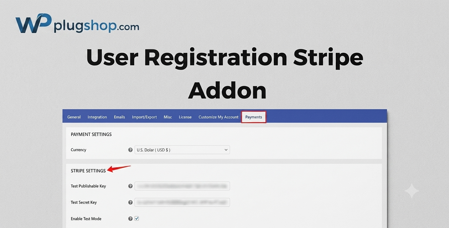User Registration Stripe Addon | Paid Membership & Payment Integration