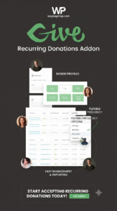 GiveWP Recurring Donations Add-On – WordPress Monthly Donation Plugin
