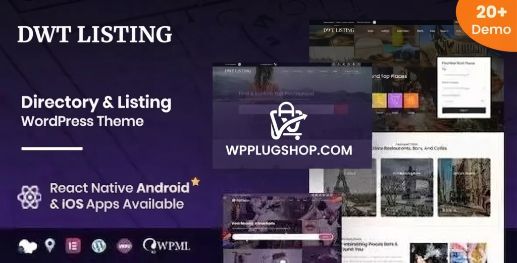 DWT Directory Listing WordPress Theme – Business Directory & Listing Website Builder