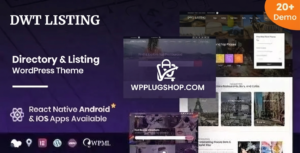 DWT Directory Listing WordPress Theme – Business Directory & Listing Website Builder