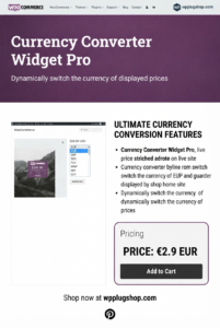 WooCommerce Currency Converter Widget Pro – Live Multi-Currency Display for WooCommerce