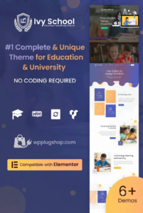 IvyPrep – Premium Education, School & LMS WordPress Theme