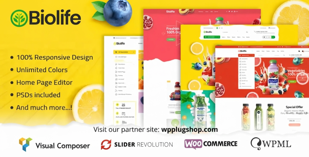 Biolife 3.2.3 – Organic Food WooCommerce WordPress Theme (RTL Supported)