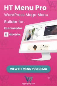HT Menu Pro 1.0.9 – WordPress Mega Menu Builder for Elementor