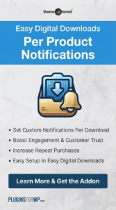 Easy Digital Downloads Per Product Notifications 1.2.4 | Product Email Customizer Plugin
