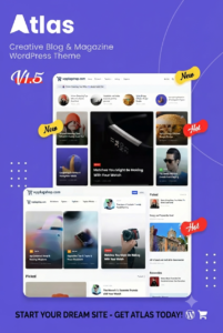 Atlas WordPress Theme – Creative Blog & News Magazine Theme