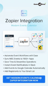 Modern Events Calendar Zapier Integration 2.3.0 – Workflow Automation Addon for WordPress