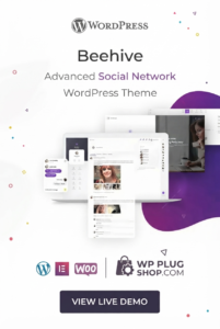 Beehive WordPress Theme GPL – Social Network & BuddyPress Community Theme