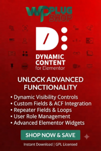 Dynamic Content for Elementor – Advanced Dynamic Data & Visibility Addon