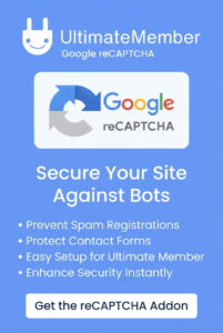 Ultimate Member Google reCAPTCHA Addon 2.3.7 | WordPress Spam Protection & Login Security Plugin