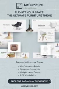 ArtFurniture Furniture Theme – WooCommerce WordPress Theme for Furniture Stores