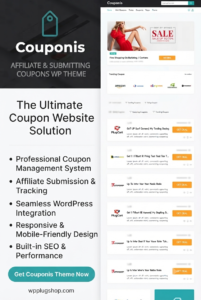 Couponis Theme 3.2.4 – Affiliate Coupons, Deals & Promo Code WordPress Theme
