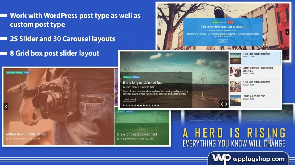 Responsive Recent Post Slider Pro – WordPress Recent Post Slider Plugin