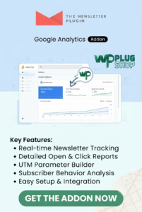 Newsletter Google Analytics Addon – Email Campaign Tracking for WordPress