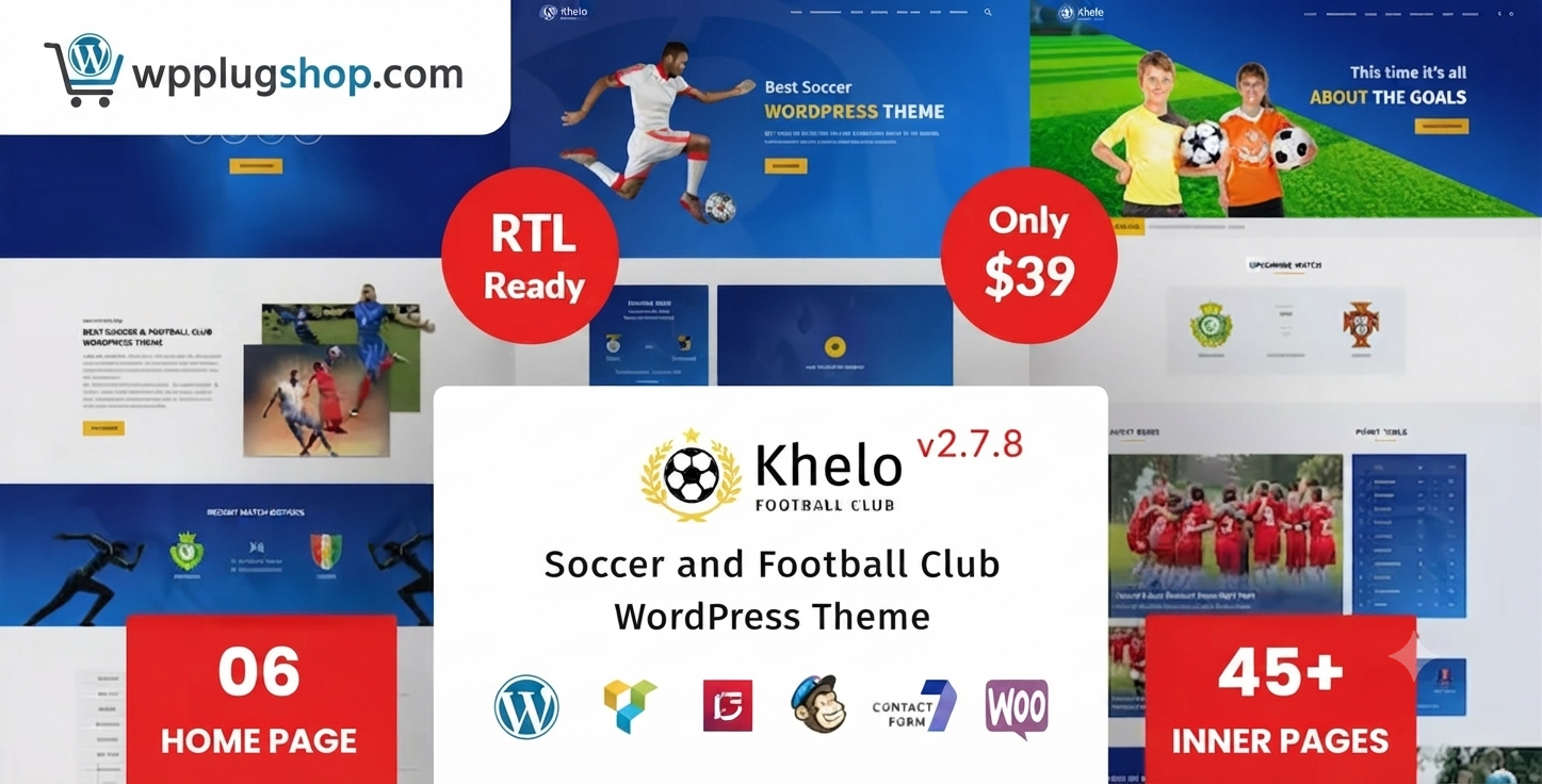 Khelo – Soccer Sports WordPress Theme