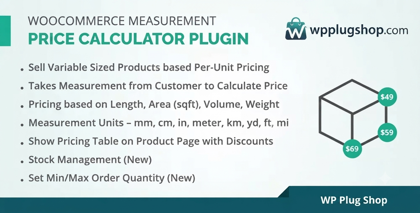 WooCommerce Measurement Price Calculator – Dynamic Unit Pricing Plugin