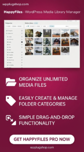 Happy Files Pro 1.9.1 – WordPress Media Library Folder Manager Plugin