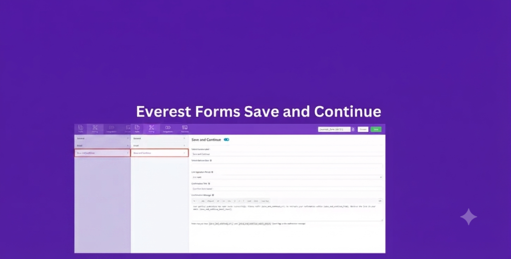 Everest Forms Save and Continue – Let Users Resume Forms Later