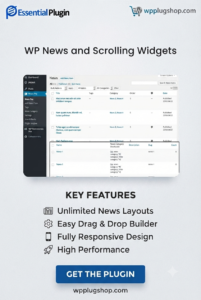 WP News and Scrolling Widgets – WordPress News Ticker, Slider & Content Display Plugin