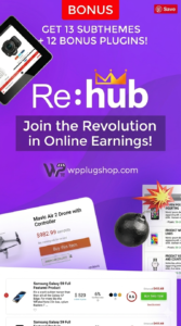 REHub – Price Comparison & Multi Vendor Marketplace WordPress Theme