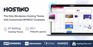 Hostiko Theme – Hosting WordPress & WHMCS Premium Template