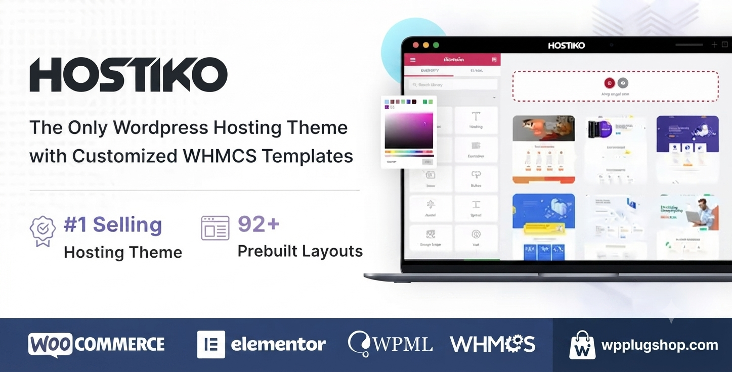 Hostiko Theme – Hosting WordPress & WHMCS Premium Template