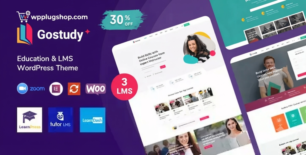 GoStudy – Education WordPress Theme for Elementor, LearnDash, Tutor LMS & LearnPress