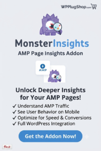 MonsterInsights AMP Page Insights Addon for WordPress – Google Analytics 4 AMP Tracking Plugin