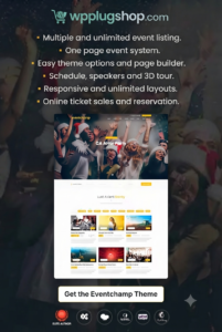 Eventchamp – Multiple Event & Conference WordPress Theme