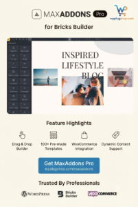 Max Addons Pro for Bricks Builder – Advanced Elements & WooCommerce Widgets
